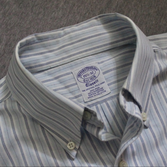 Brooks Brothers 15.5”-30 Button Down Shirt Medium - Picture 2 of 2